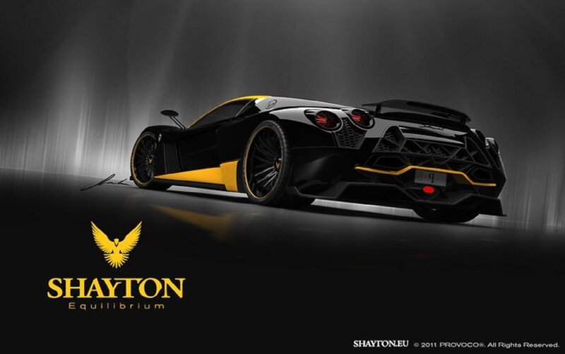 Black and Yellow Sports Car — Dramatic