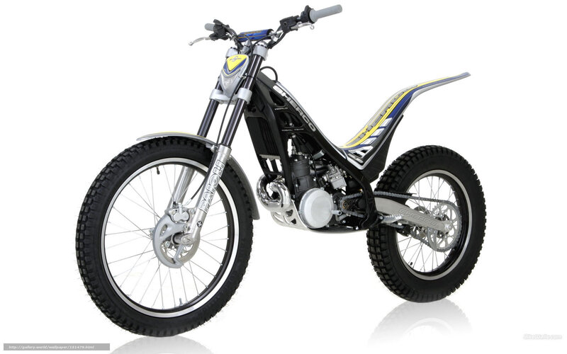black and yellow trial motorcycle