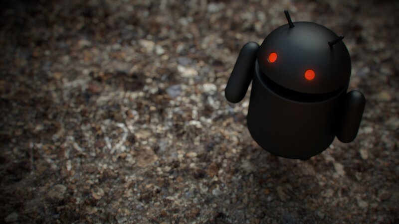 Black Android Robot