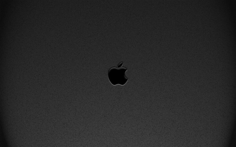 black apple logo background