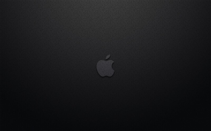 black apple logo background