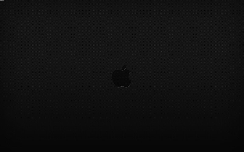 black apple logo background