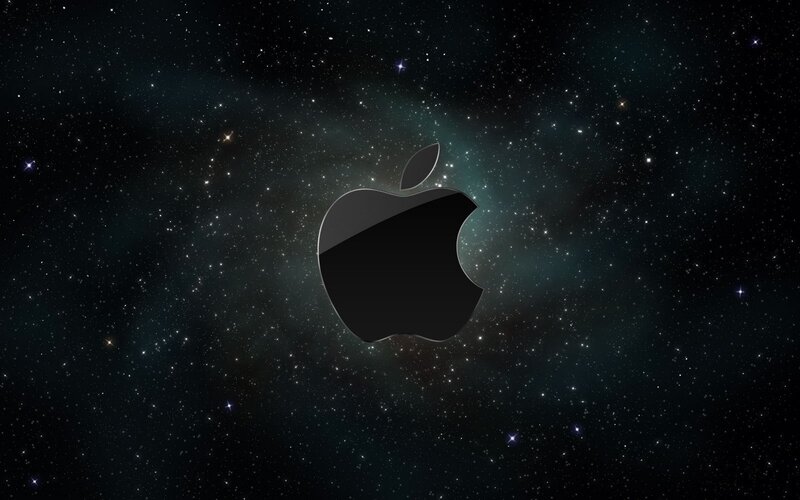 Black Apple Logo — Cosmic