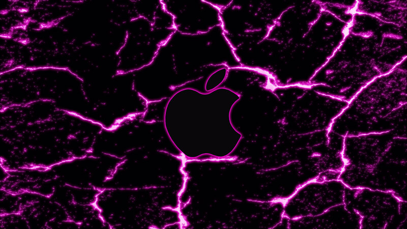 Black Apple Logo — Dramatic, Digital Art