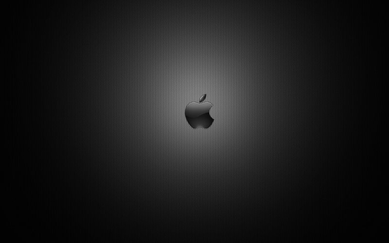 black apple logo wallpaper