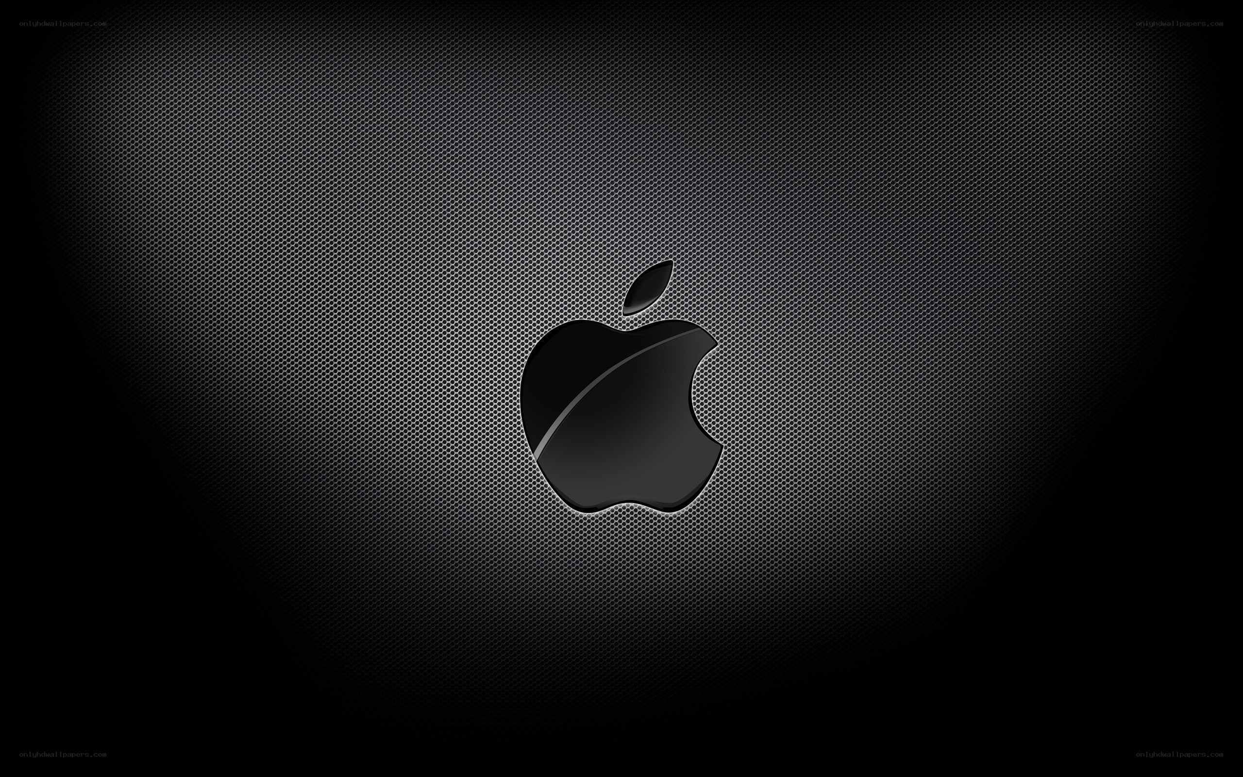 black apple logo wallpaper