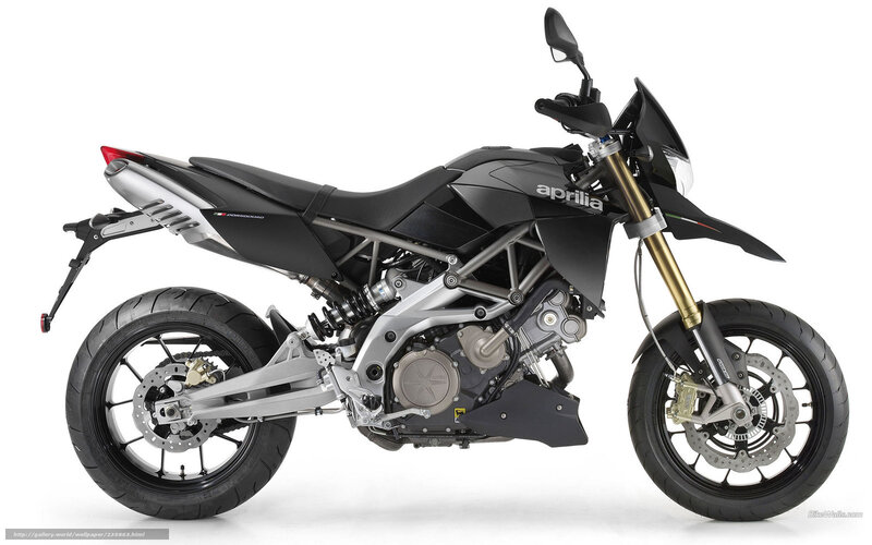 Black Aprilia Motorcycle — Neutral, Photograph, Seat, Engine