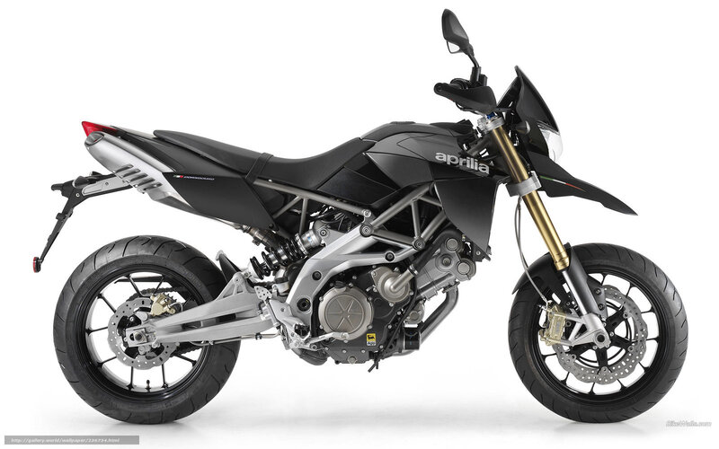 Black Aprilia Motorcycle — Neutral, Photograph, Seat, Wheels