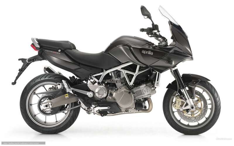 Black Aprilia Motorcycle — Neutral