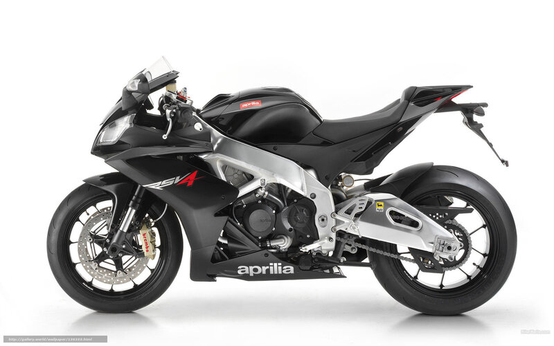 Black Aprilia RSV4 Motorcycle — Neutral