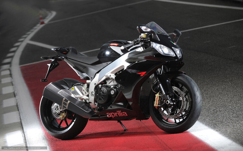 Black Aprilia RSV4 motorcycle