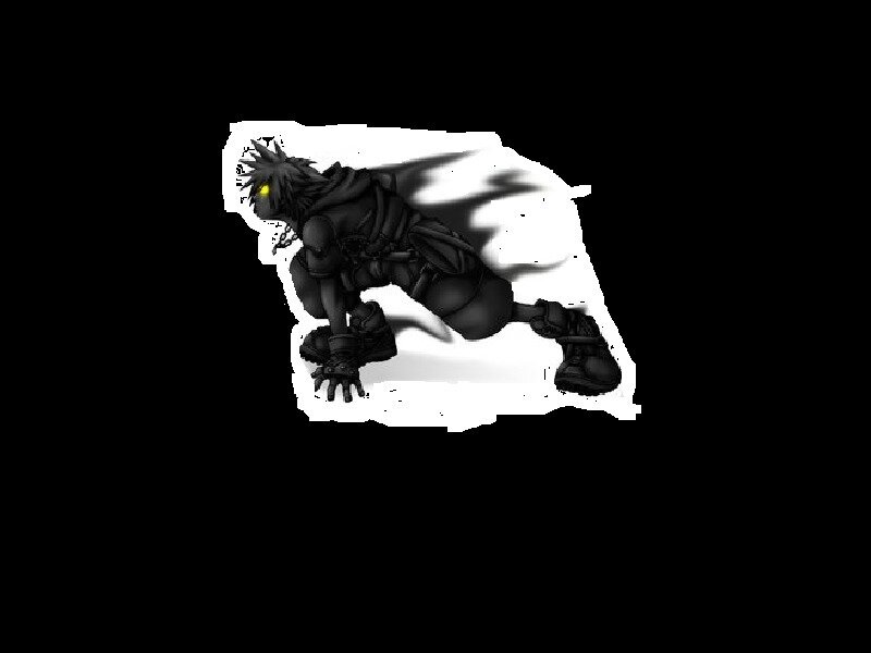 Black Armored Figure — Dramatic, Digital Art