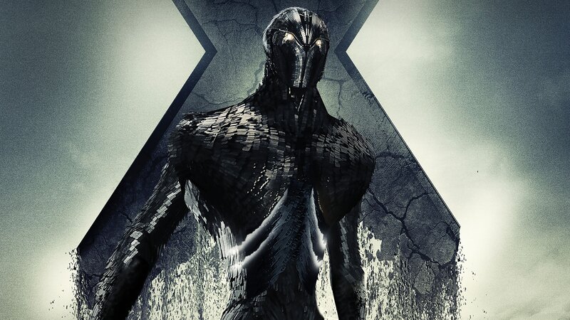 Black Armored Figure — Gray