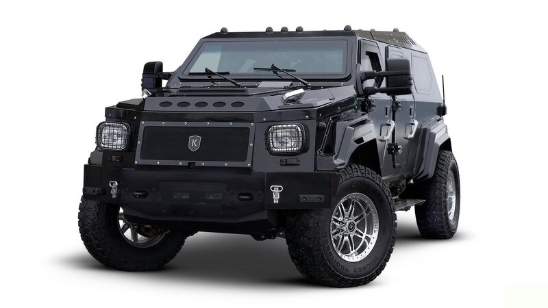 Black Armored SUV — Neutral