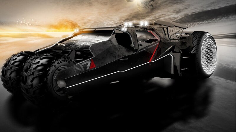 Black Armored Vehicle — Dramatic