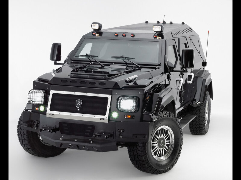 black armored vehicle
