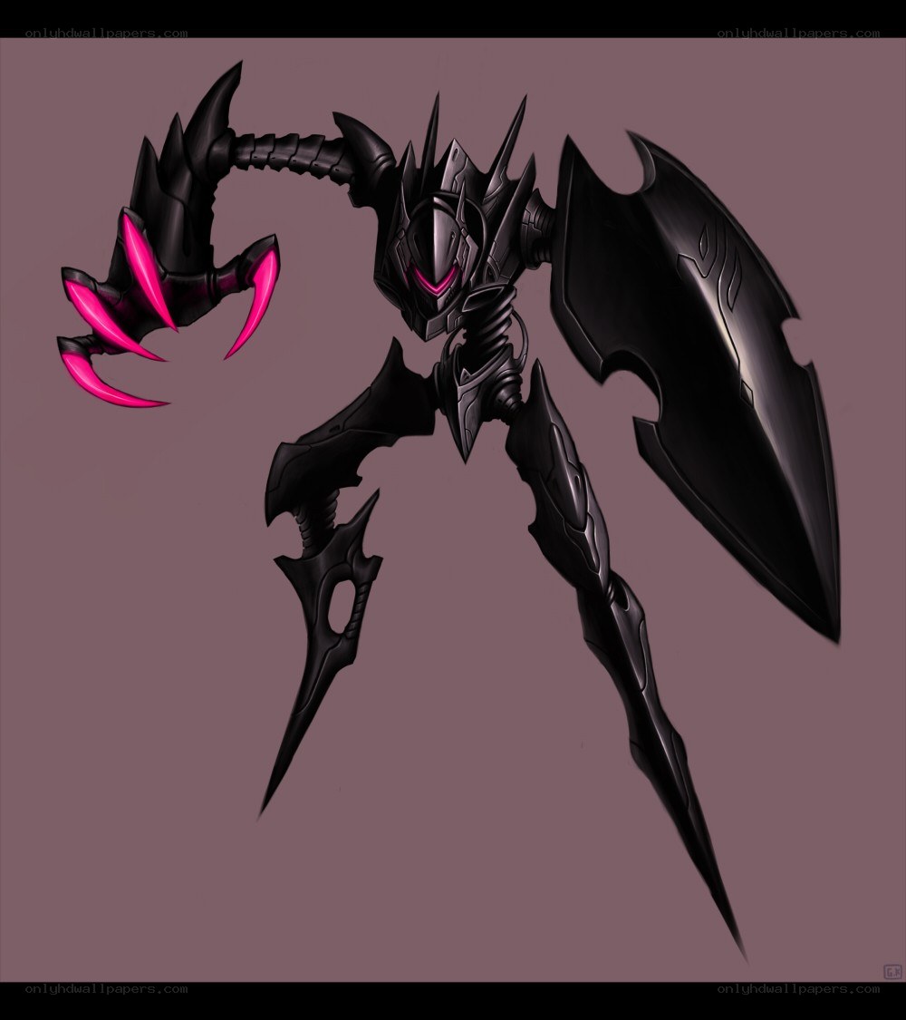 black armored warrior