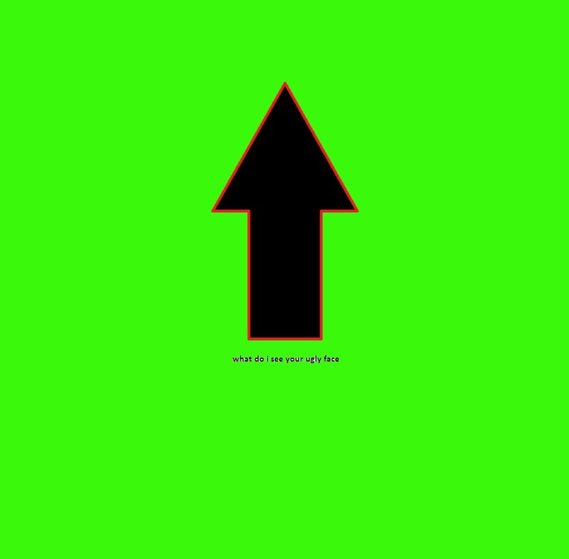 Black Arrow on Green