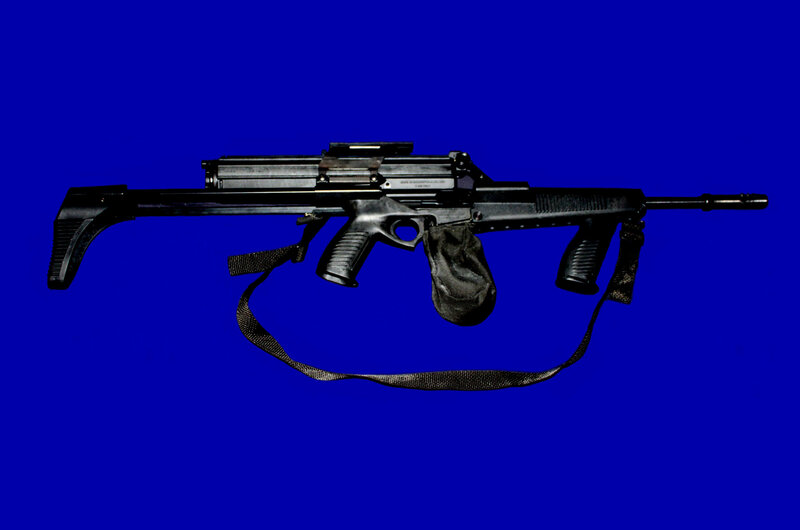 Black Assault Rifle — Blue