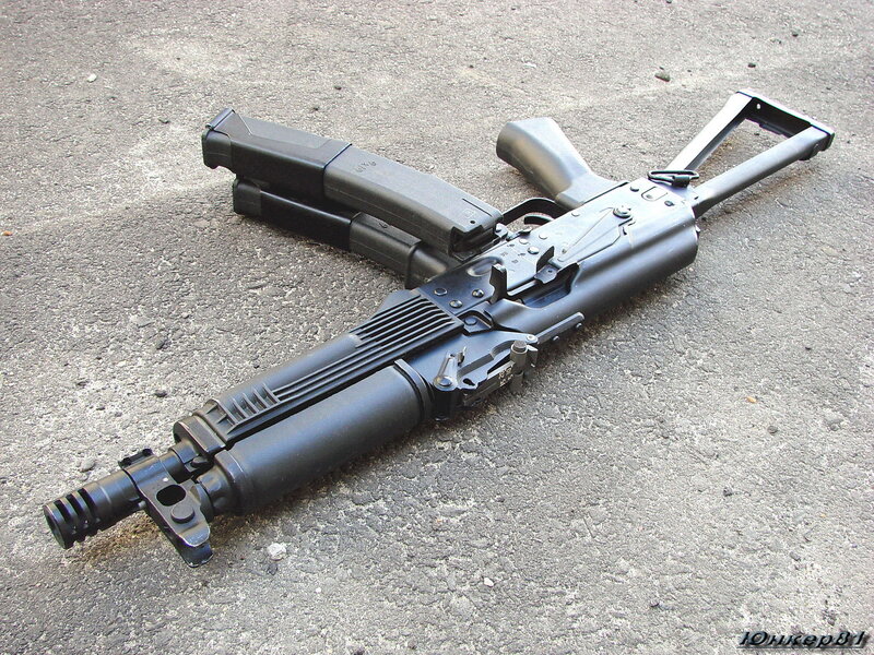 Black Assault Rifle — Neutral, Photograph, Magazine