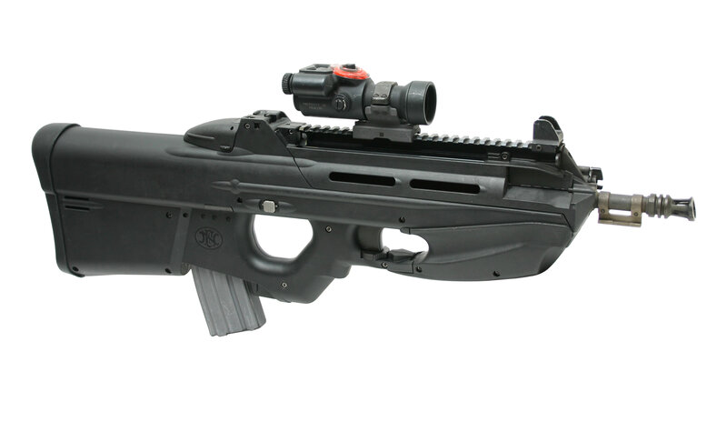 Black Assault Rifle — Neutral, Photograph, Scope, Magazine