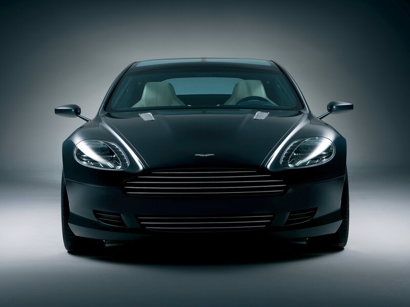 Black Aston Martin Car — Dramatic, Photograph