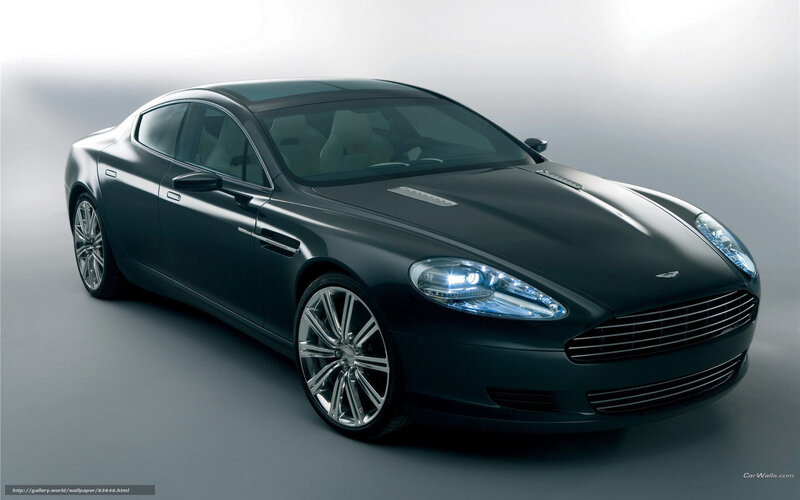 Black Aston Martin Car — Dramatic