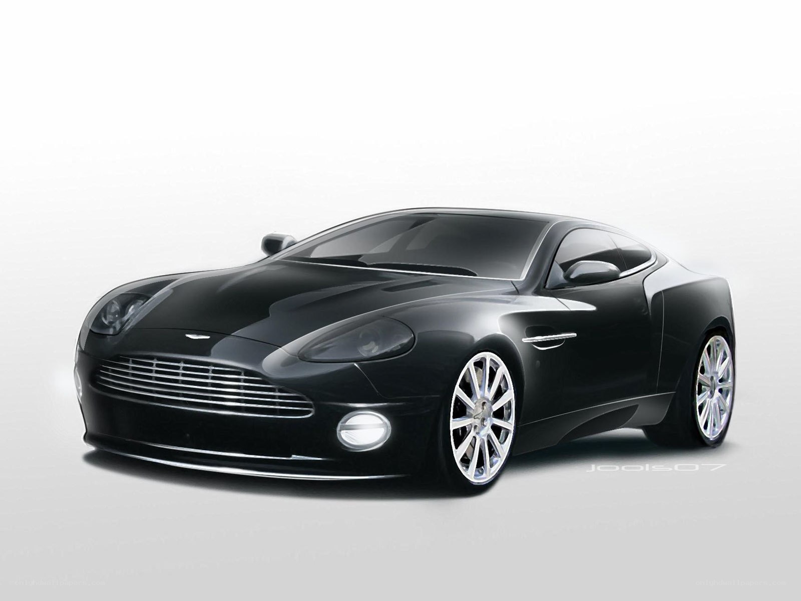 Black Aston Martin concept car