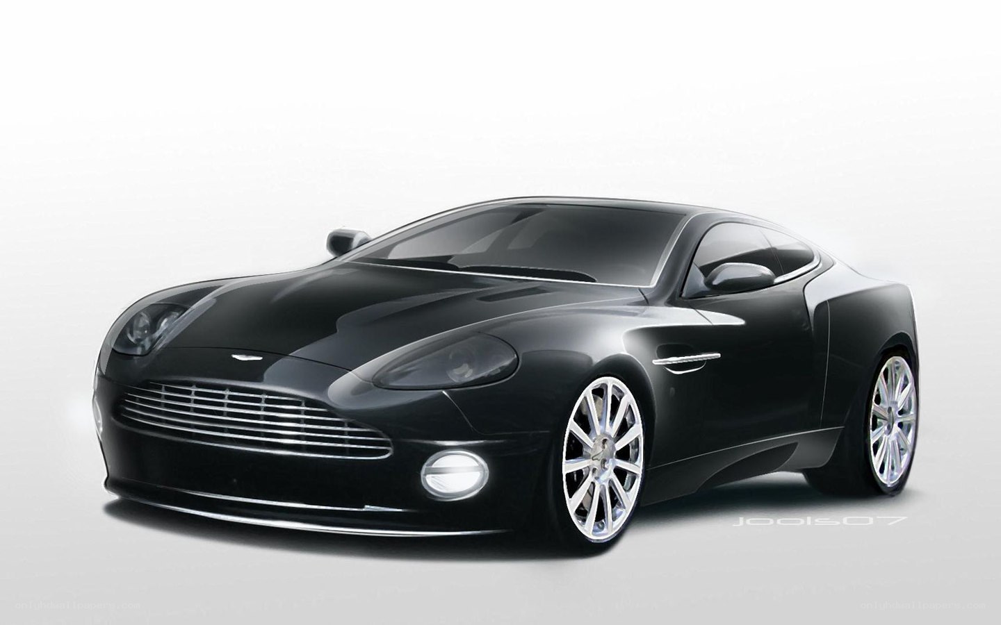 Black Aston Martin concept car