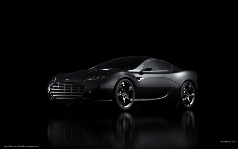 Black Aston Martin concept car