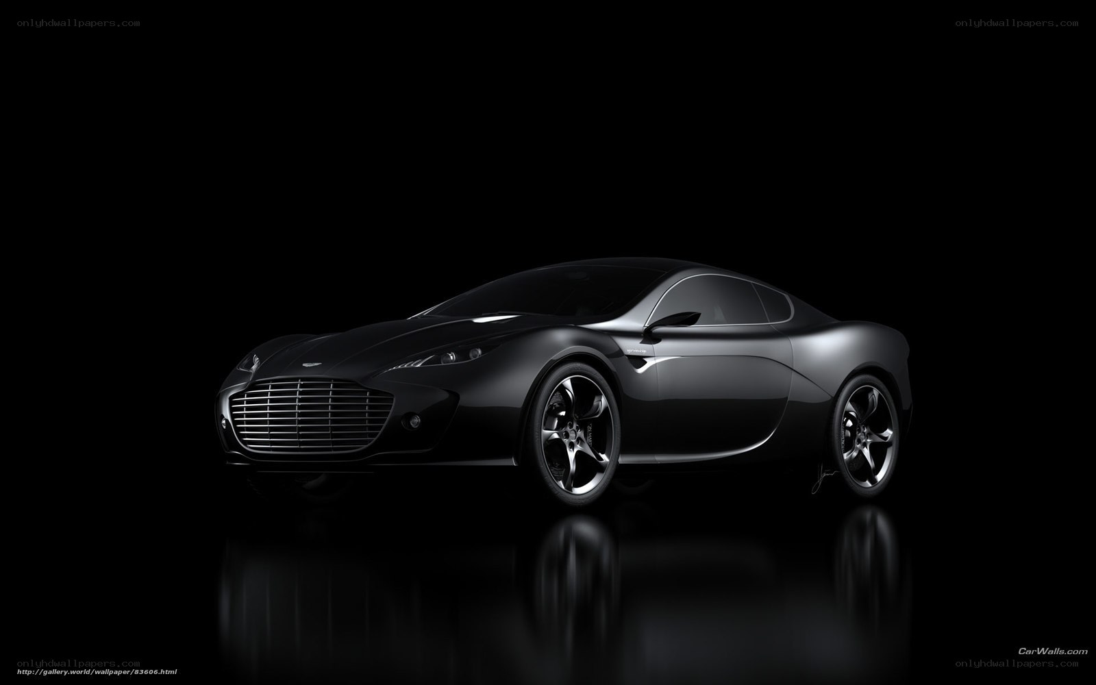 Black Aston Martin concept car