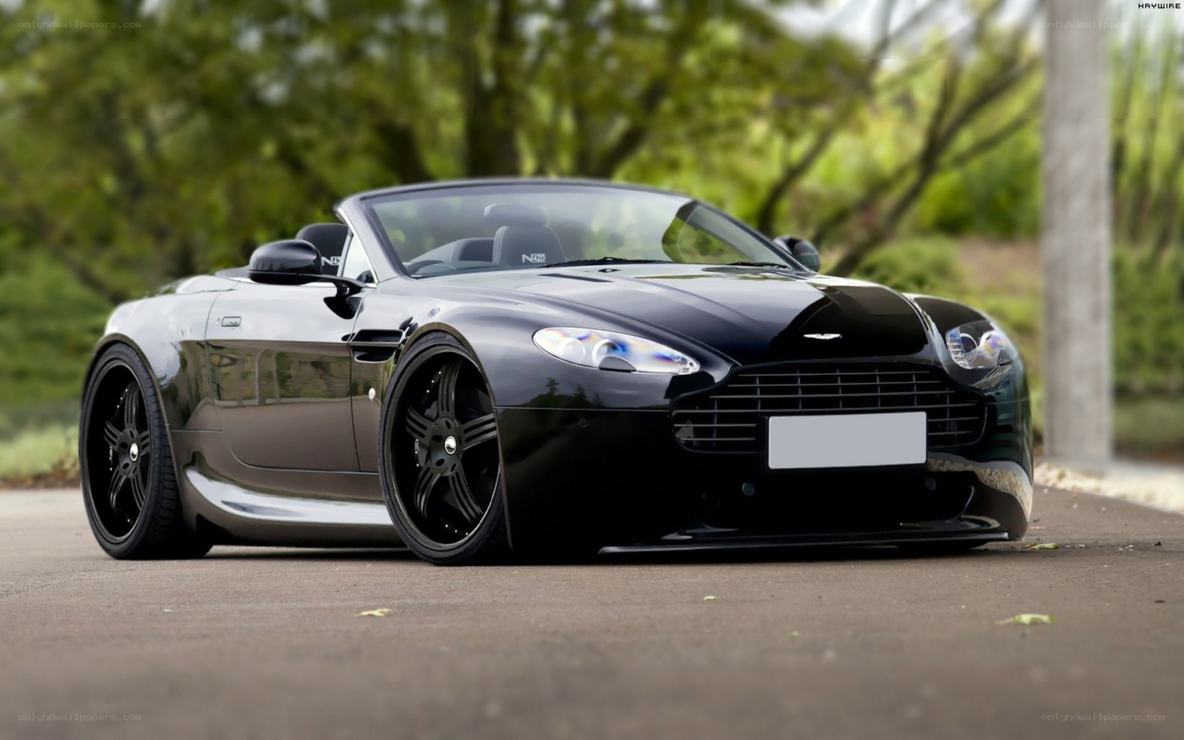 black aston martin convertible
