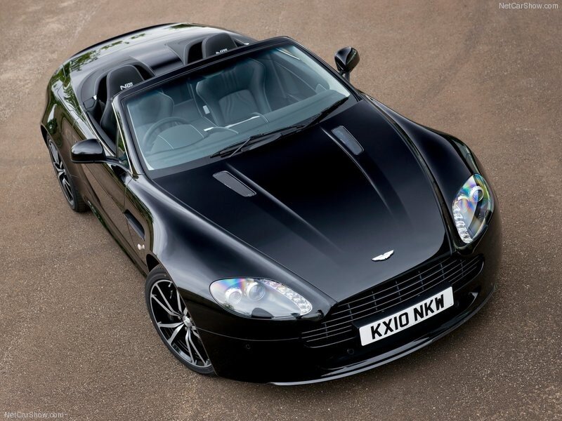 Black Aston Martin convertible