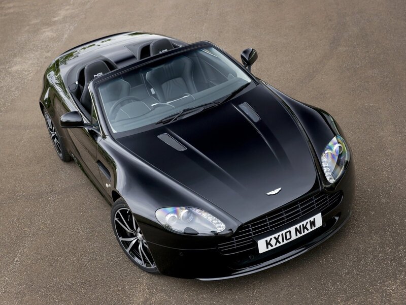 Black Aston Martin convertible
