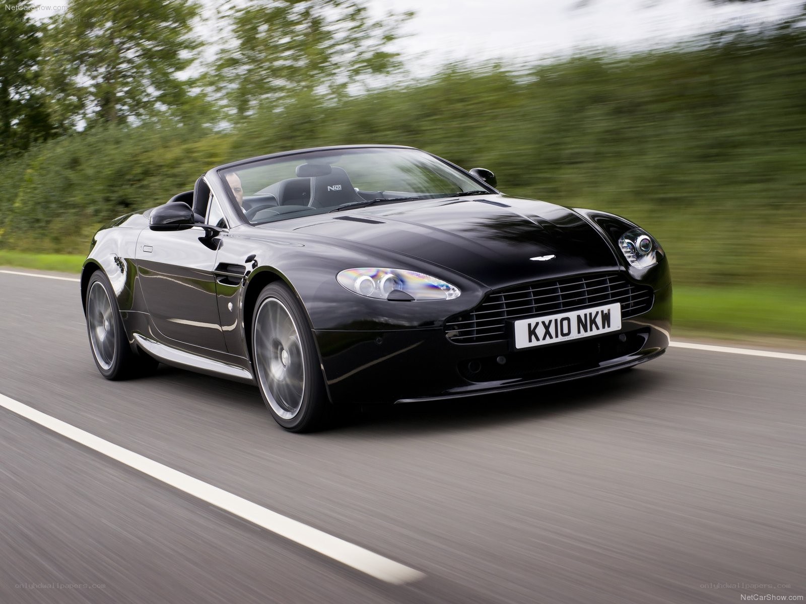 black aston martin convertible