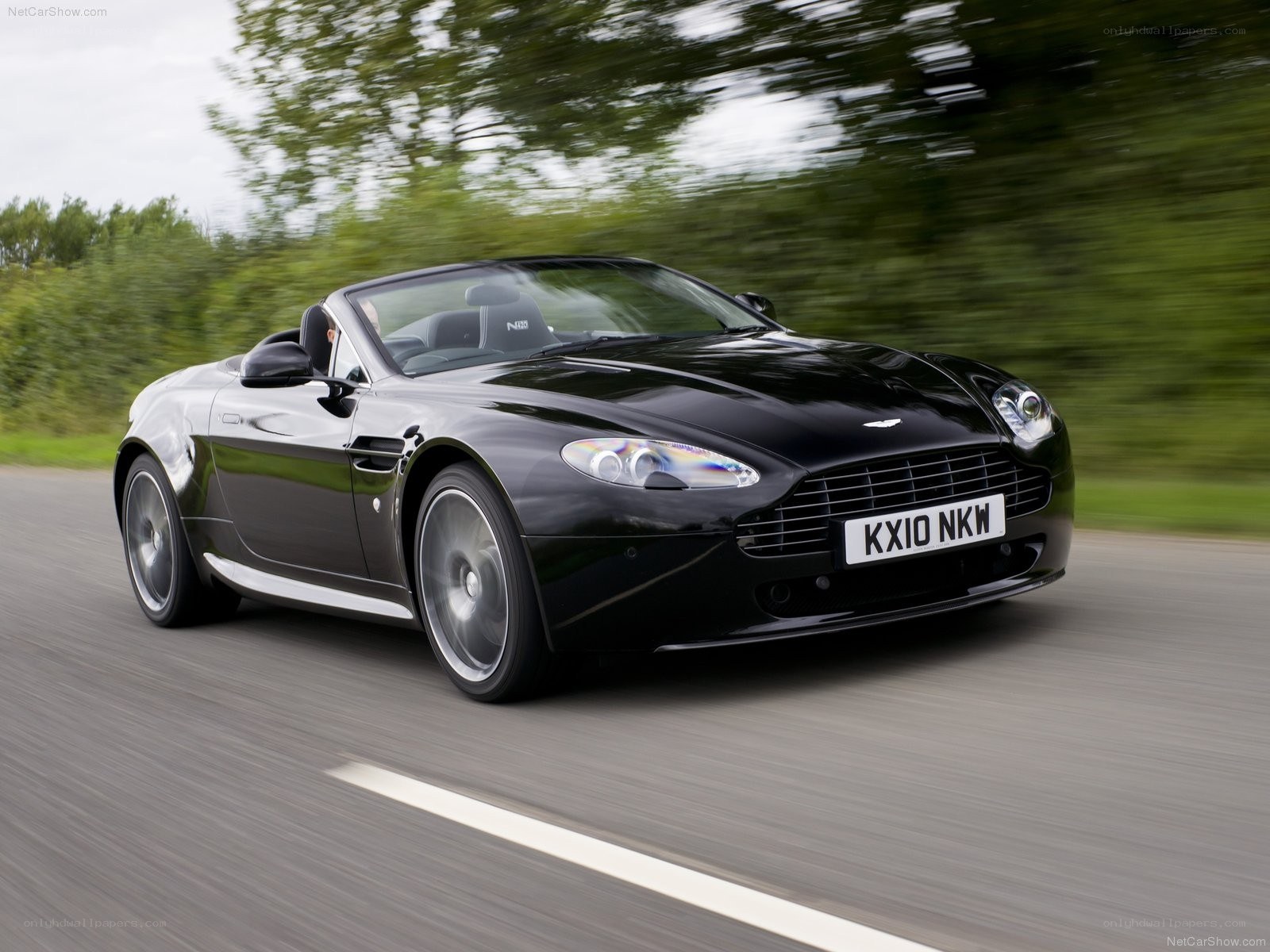 black aston martin convertible