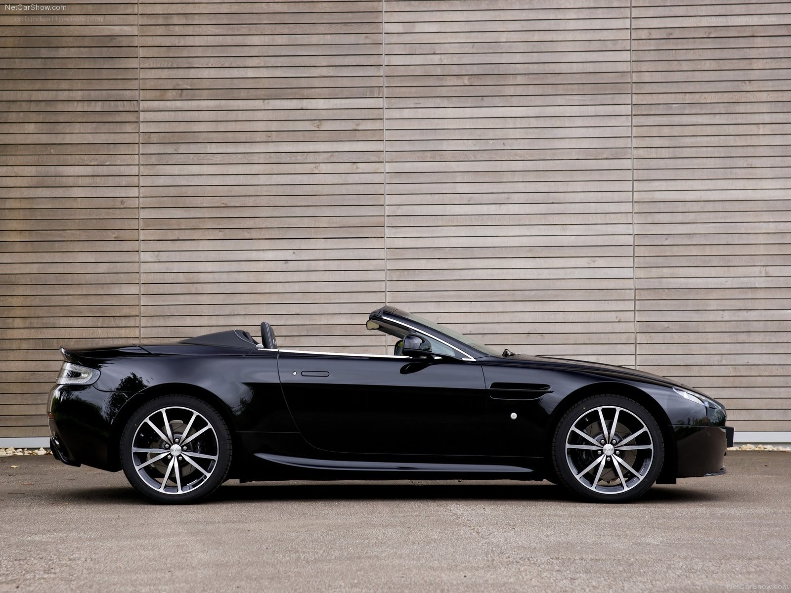 Black Aston Martin convertible