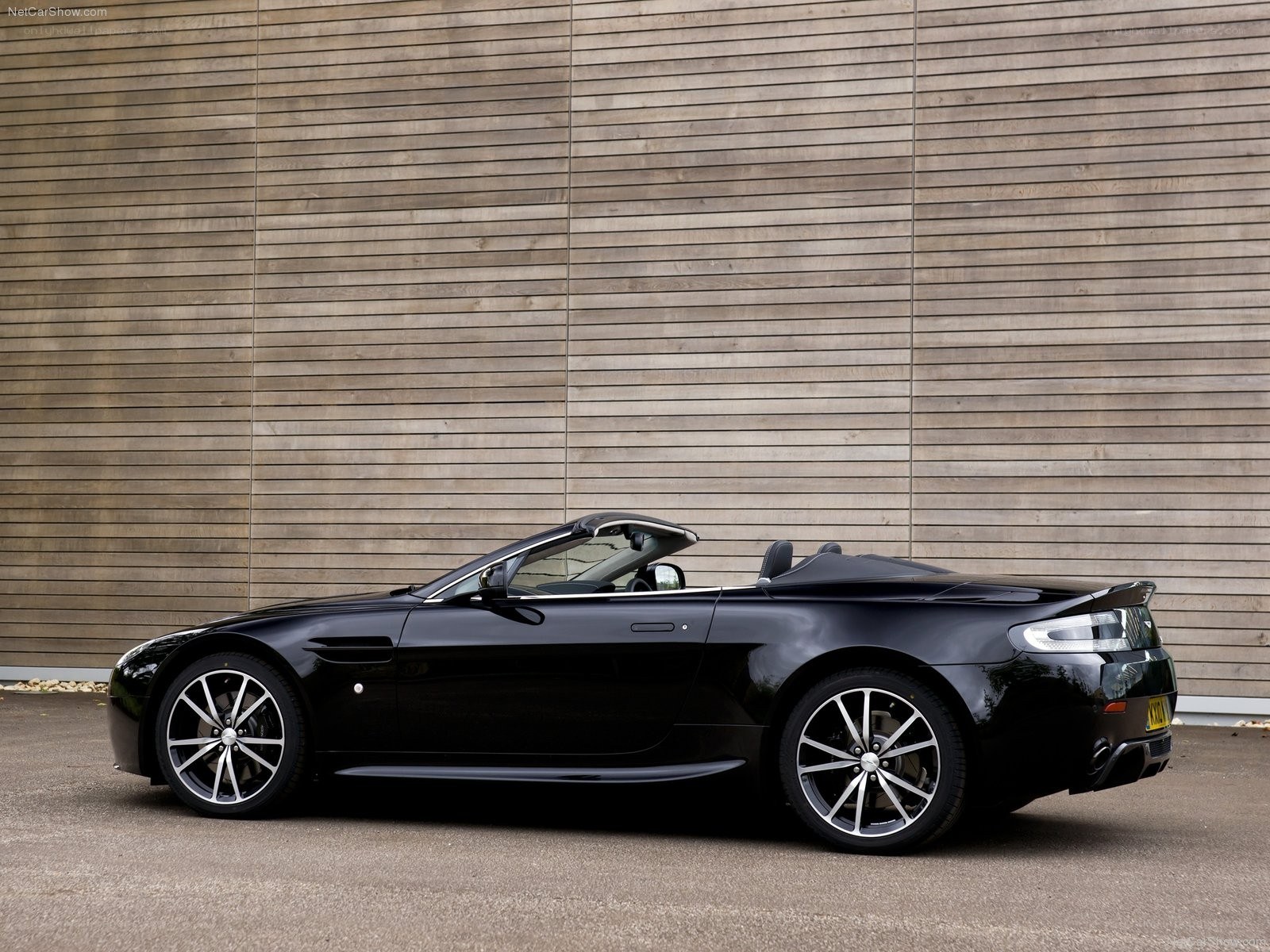 Black Aston Martin convertible