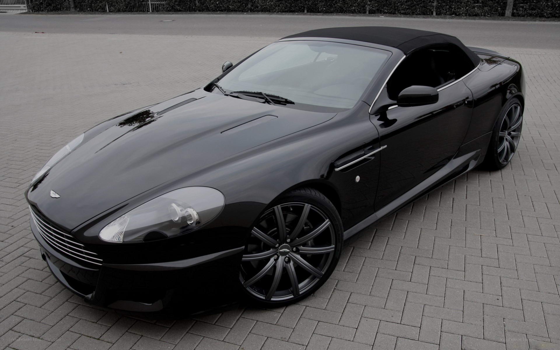 black aston martin convertible