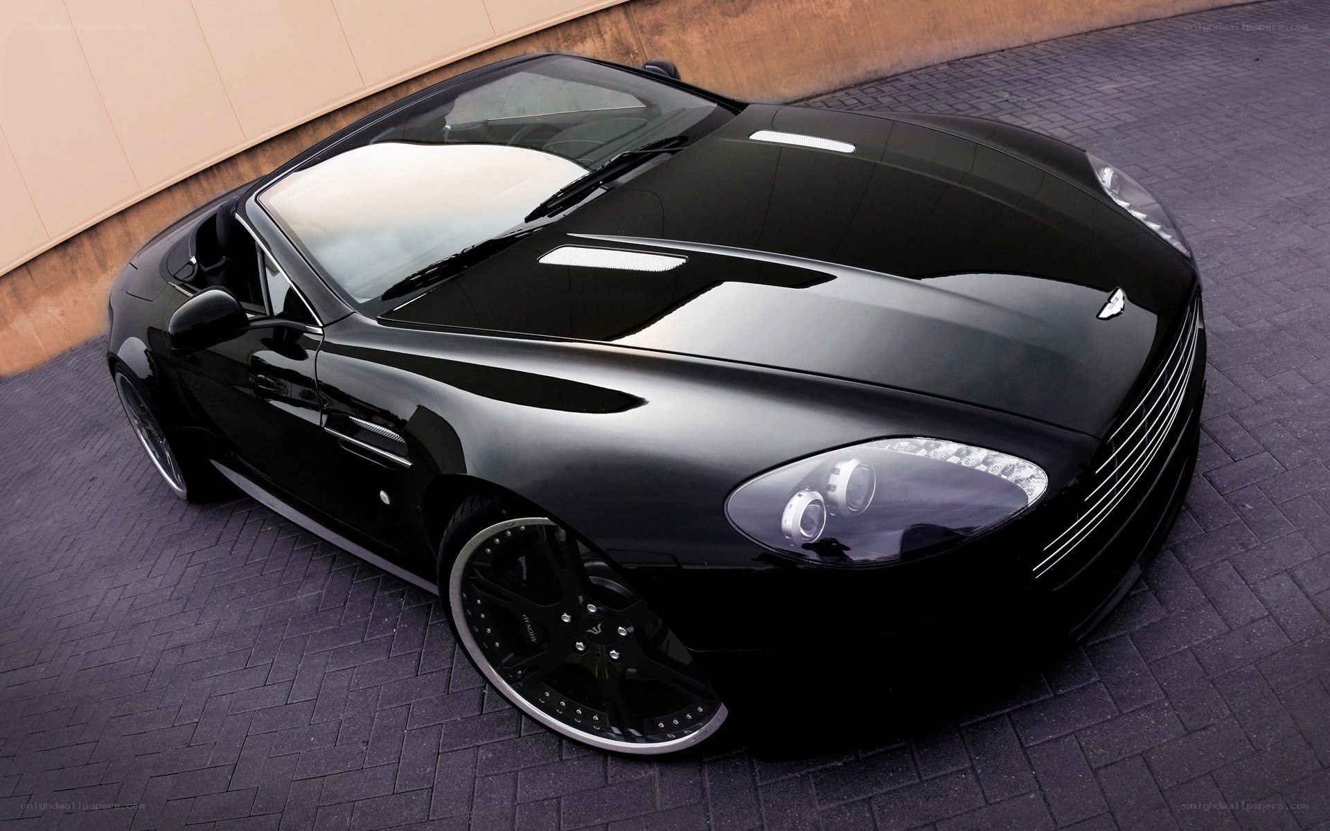 black aston martin convertible