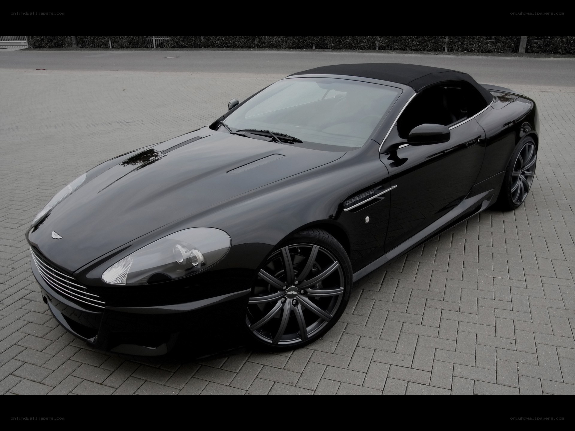 black aston martin convertible