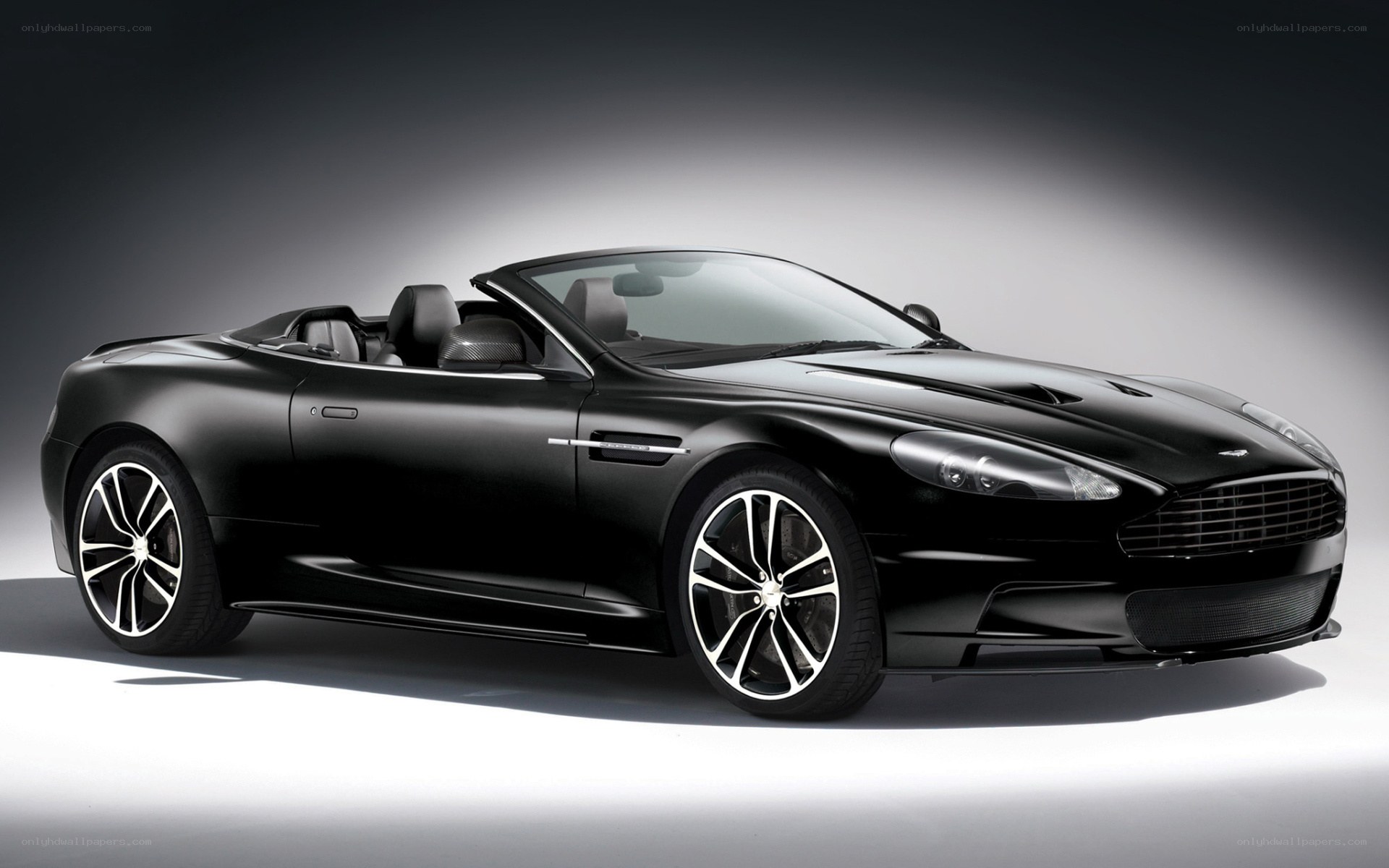 Black Aston Martin convertible
