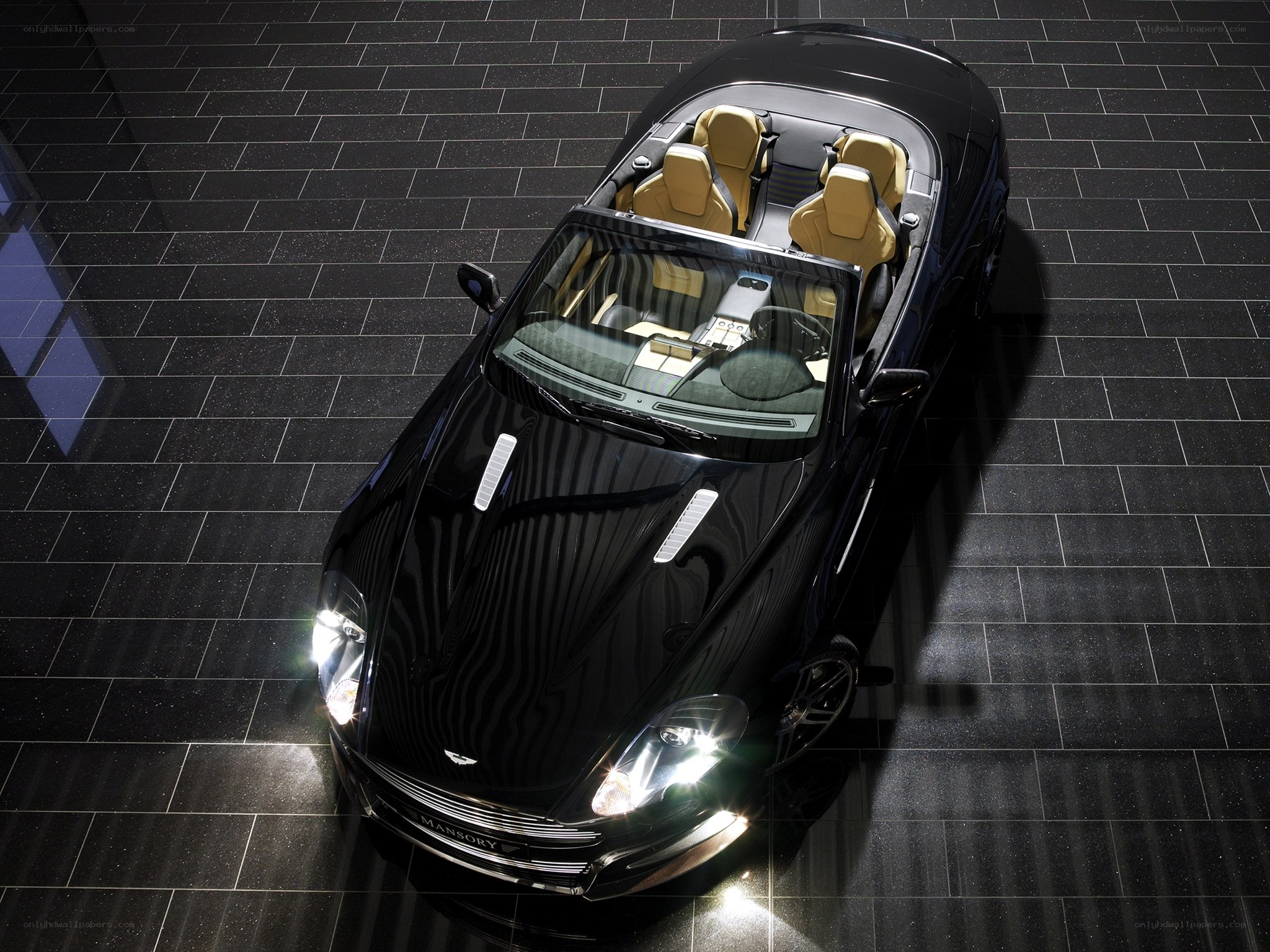 Black Aston Martin convertible