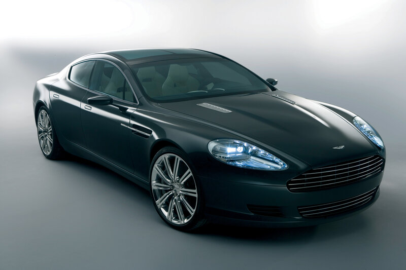 Black Aston Martin DB9