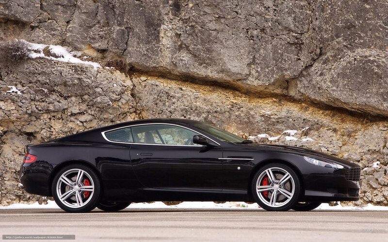Black Aston Martin DB9