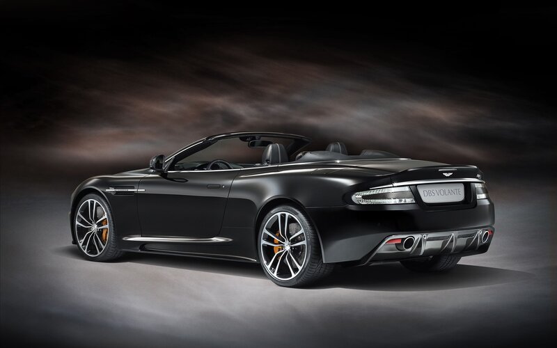 Black Aston Martin DBS Volante