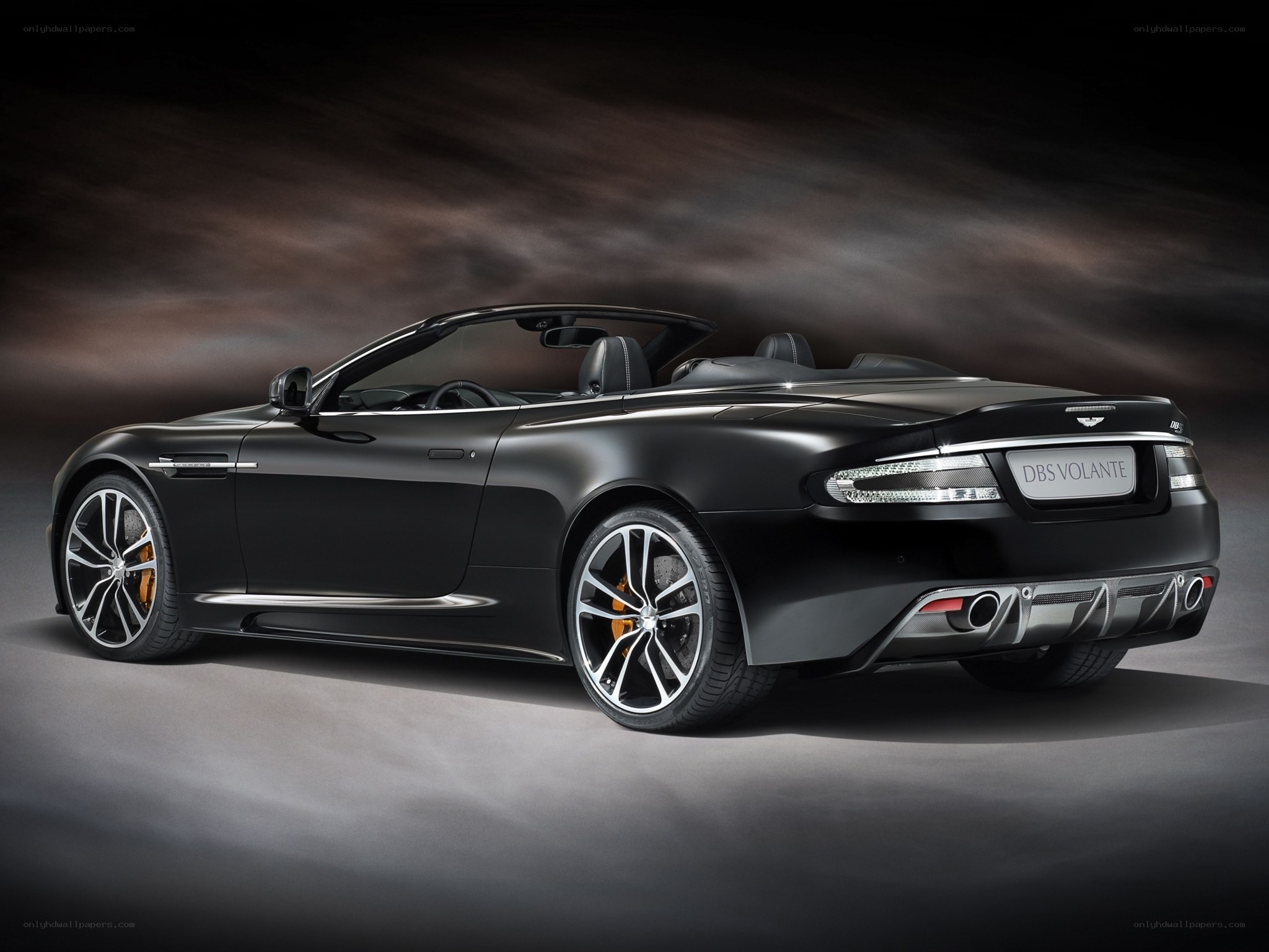 Black Aston Martin DBS Volante