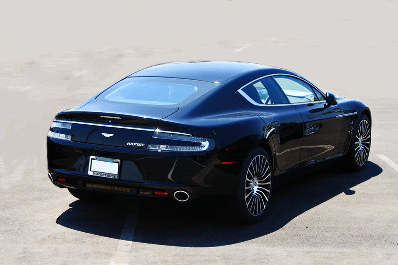 Black Aston Martin Rapide