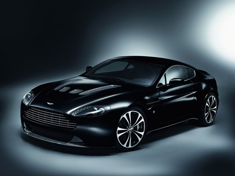 black aston martin sports car