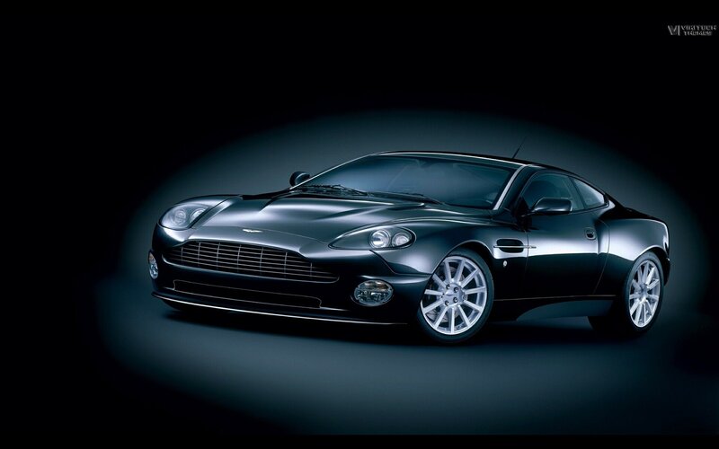 black aston martin sports car